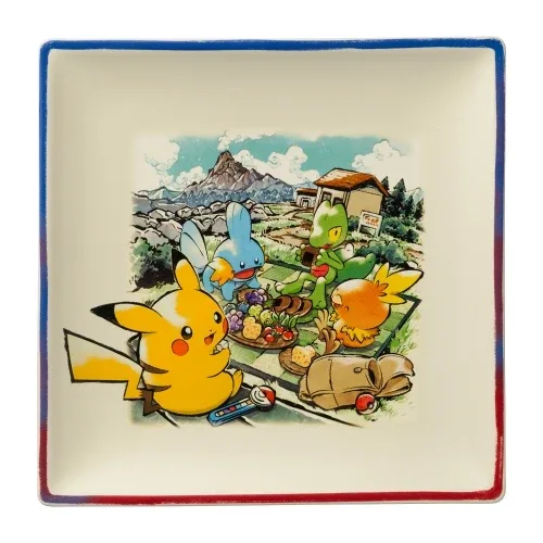 Pokemon Center Timeless Adventure Square Ceramic Plate 20.2cm
