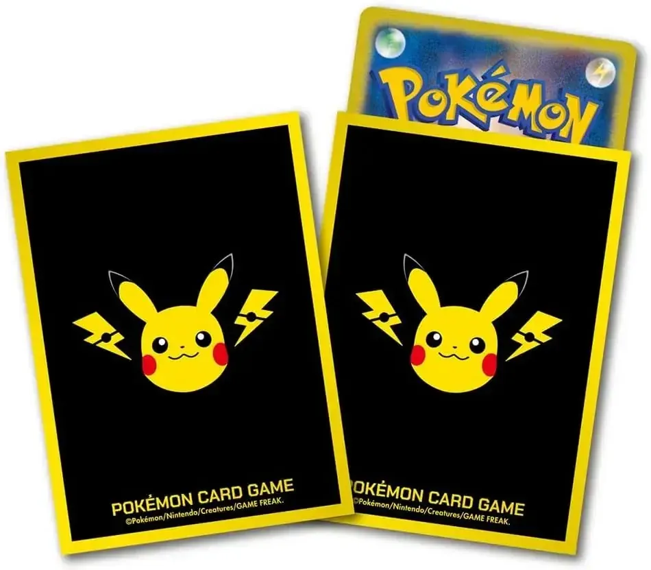 Pokemon TCG Pikachu Thunderbolt Deck Card Protectors 64-Count