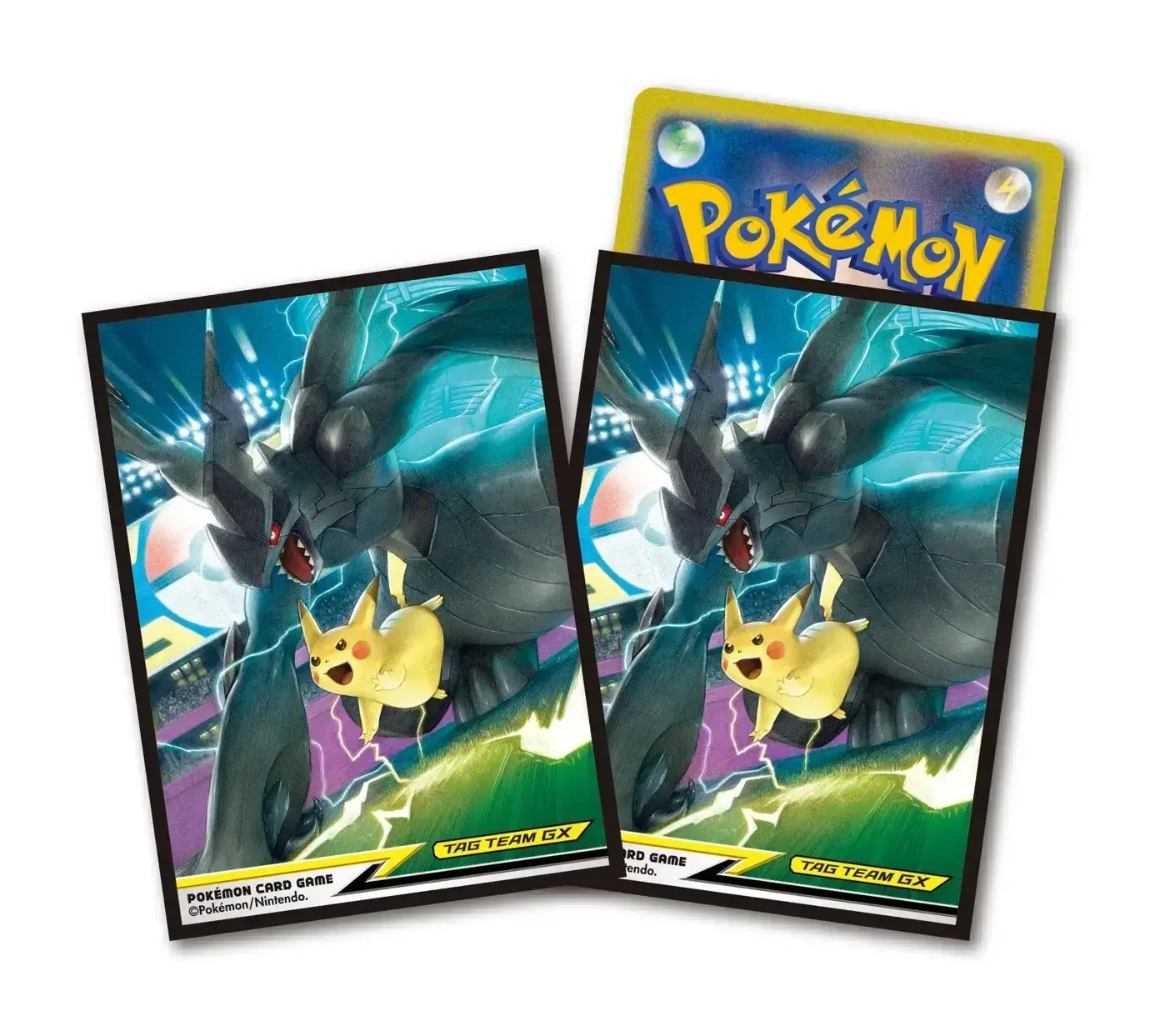 Pokemon Trading Card Game Pikachu Zekrom Tag Team GX Sleeves