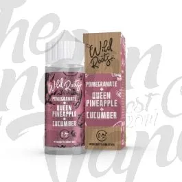 Pomegranate, Queen Pineapple & Cucumber Shortfill E-liquid by Wild Roots 100ml