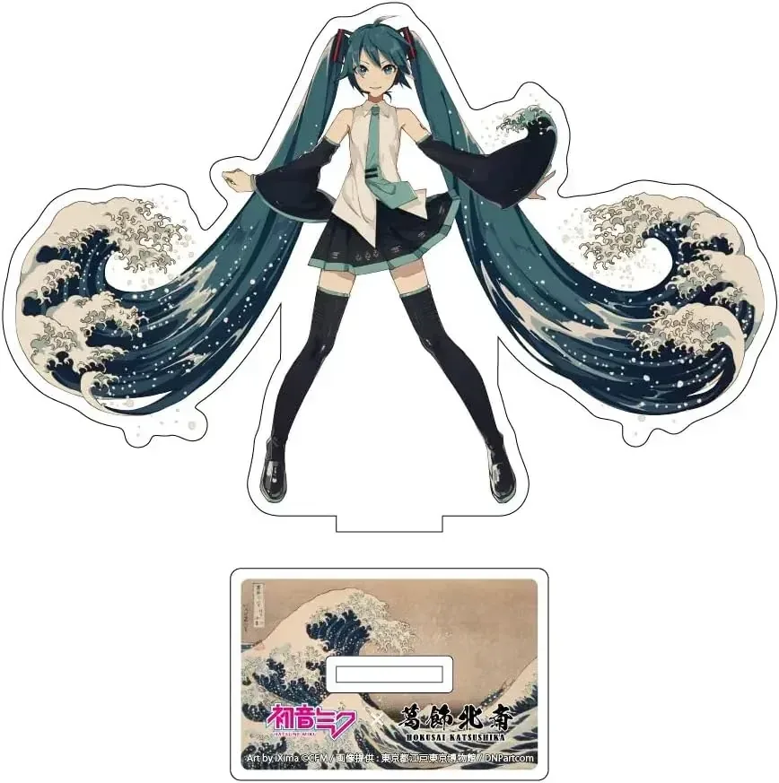 Presence Hatsune Miku Display Hokusai Art Acrylic Stand 5.9in
