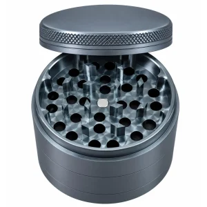 Human Grade 4 Piece Aluminum With Rubber Grinder