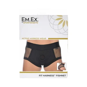 Sportsheets Em.Ex. Fit Harness Fishnet XL