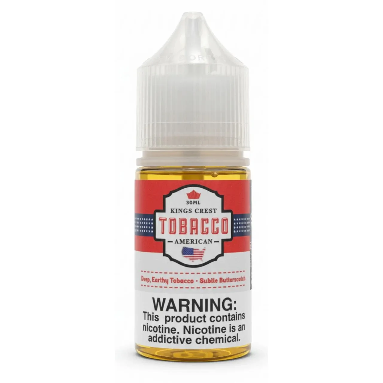 Salts American Tobacco 30ml E-Juice | King's Crest