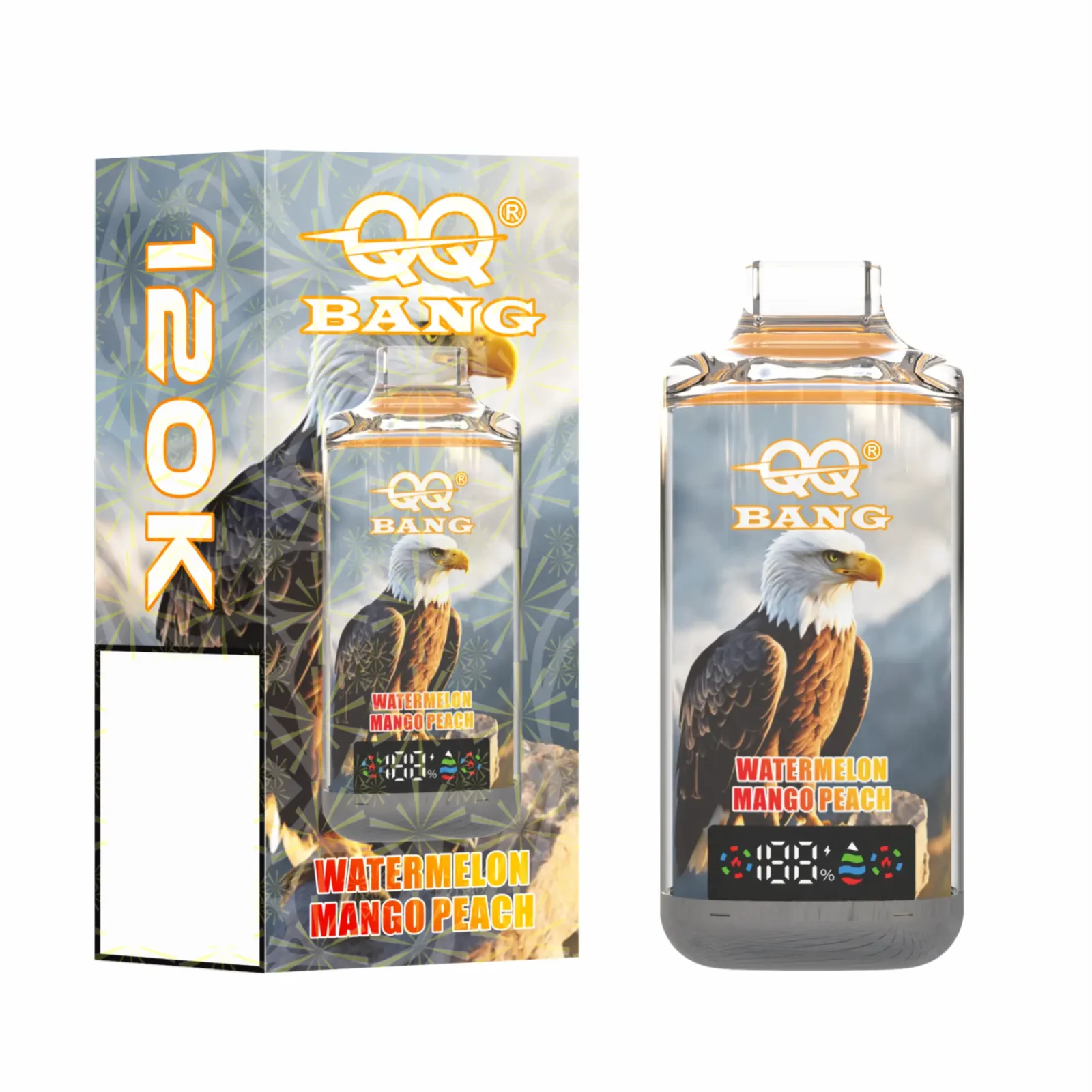 QQ BANG 120000 DSK079 120K Puffs Disposable Vapes Smart Screen Crystal Wholesale Bulk Buy Dual Mesh Coil - Image 2