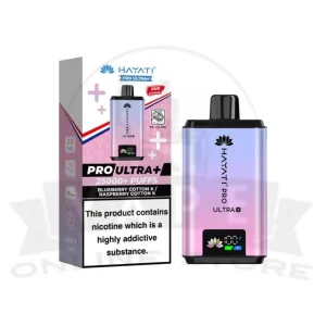 Blueberry Cotton K / Raspberry Cotton K Hayati Pro Ultra Plus 25000 Pod Vape Kit