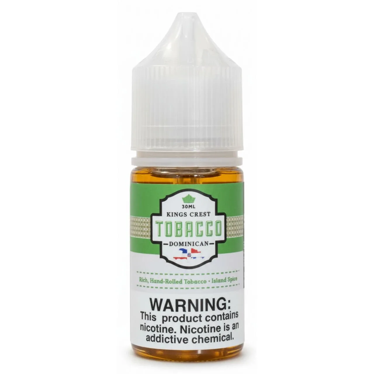 Salts Dominican Tobacco 30ml E-Juice | King's Crest