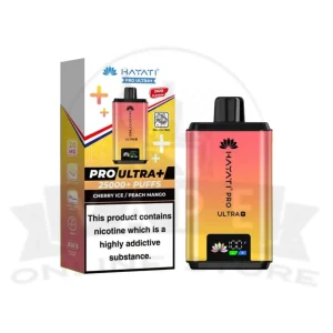 Cherry Ice / Peach Mango Hayati Pro Ultra Plus 25000 Prefilled Pod Vape Kit