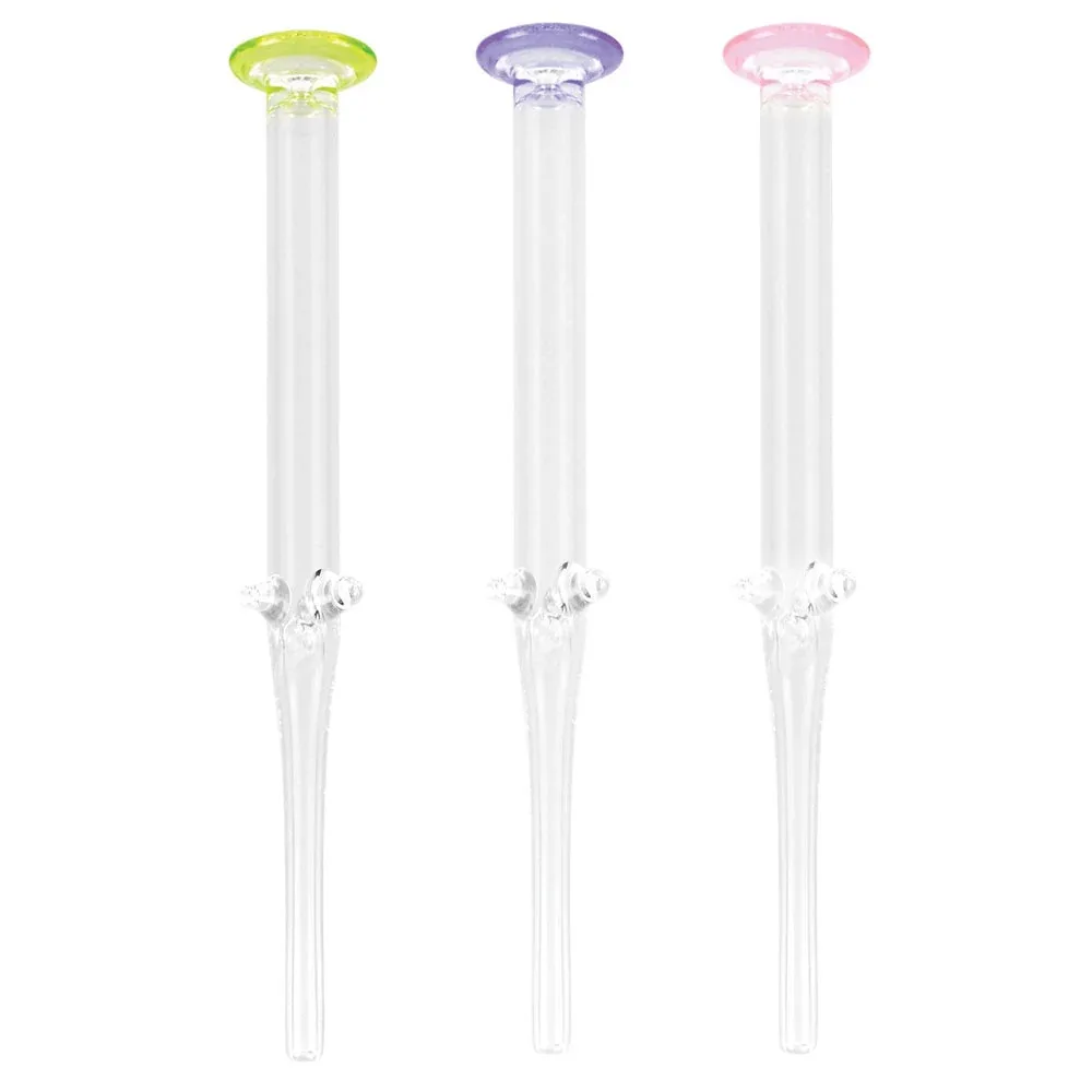 Glass Honey Dab Straw - 6.5" / Colors Vary