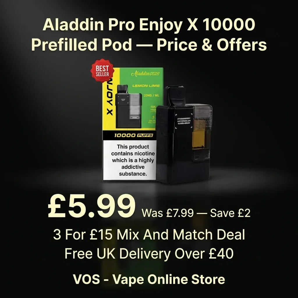 Aladdin Pro Enjoy X 10000 Prefilled Pod | 3 For £15 - Image 2