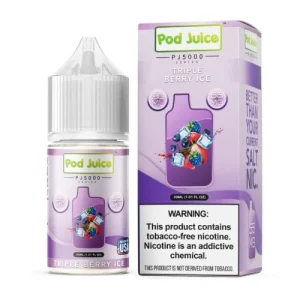 Pod Juice Triple Berry Ice PJ5000 TF 30ml Nic Salt Vape Juice
