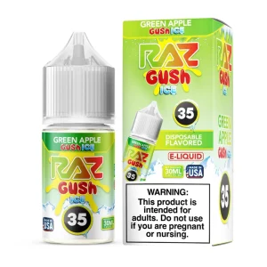 Pod Juice X Raz Green Apple Gush Ice Nixodine 30ml Salt E-Juice