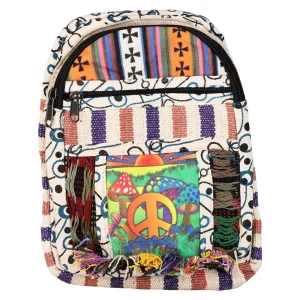 ThreadHeads Peaceful Shroom Patchwork Crossbody Bag - 10"x8"