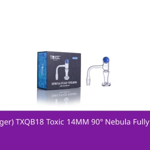 Toxic Glass (Banger) TXQB18 Toxic 14MM 90° Nebula Fully Welded Terp Slurper Set