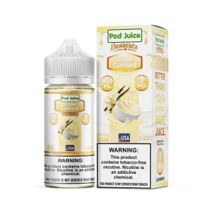 Pod Juice Desserts Golden Custard TF 100ml Vape Juice