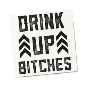 Twisted Wares Drink Up Bitches Napkins 20-Pack