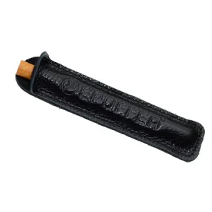 Black Leather eCigarette Travel Pouch