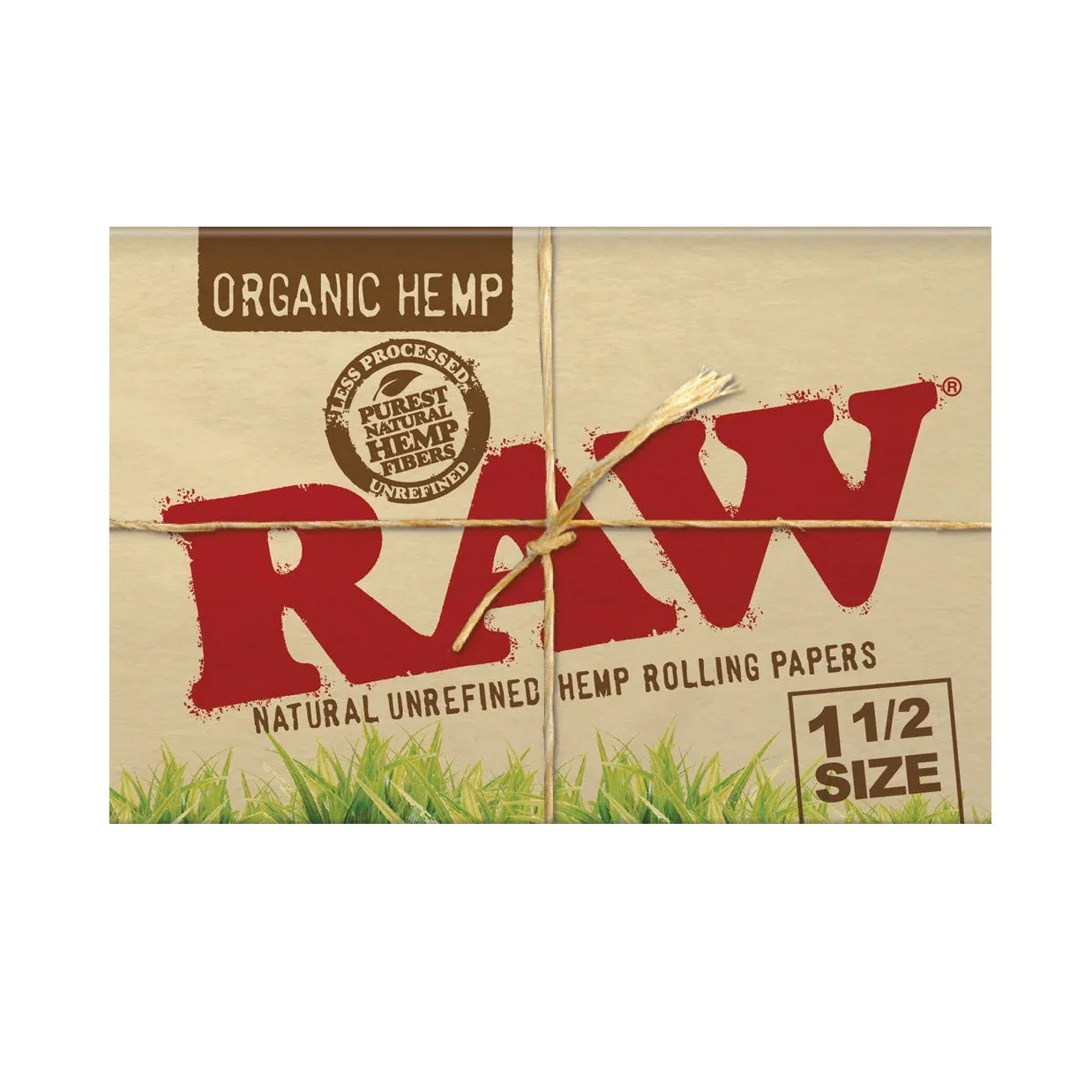 RAW Organic Hemp Rolling Papers - 25 pcs, 1 1/2" - Image 2