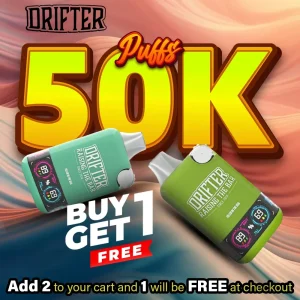 Drifter Bar Disposable | 50K Puffs - Buy 1 Get 1 Free