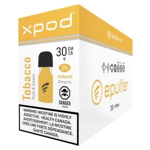 Buy XPOD Rich and Sweet Tobacco Pods 30