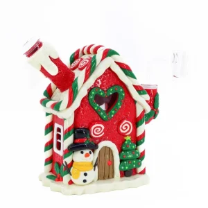 Christmas Mini Cabin Dab Rig - 5"