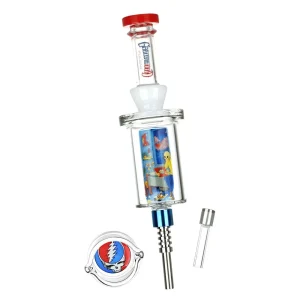 Grateful Dead x Pulsar Inside Print Vapor Vessel & SYF Dab Dish - 9.25" / Deadhead Dorm