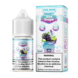 Salt Aloe Grape Freeze Tobacco Free Nicotine E-Juice 30ml | Pod Juice