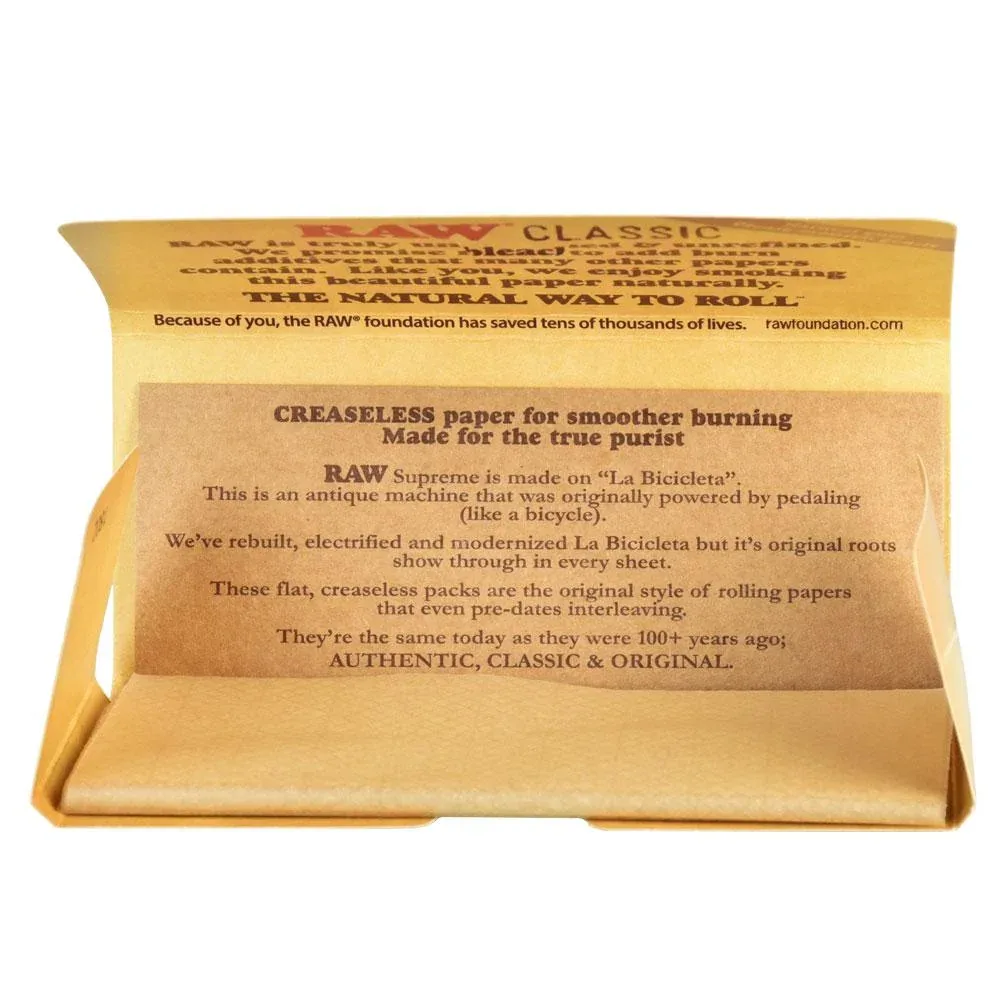 RAW Supreme Natural Rolling Papers | Kingsize - Image 2