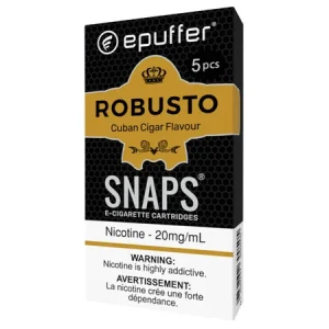 ePuffer SNAPS Robusto Tobacco Cartomizers 5