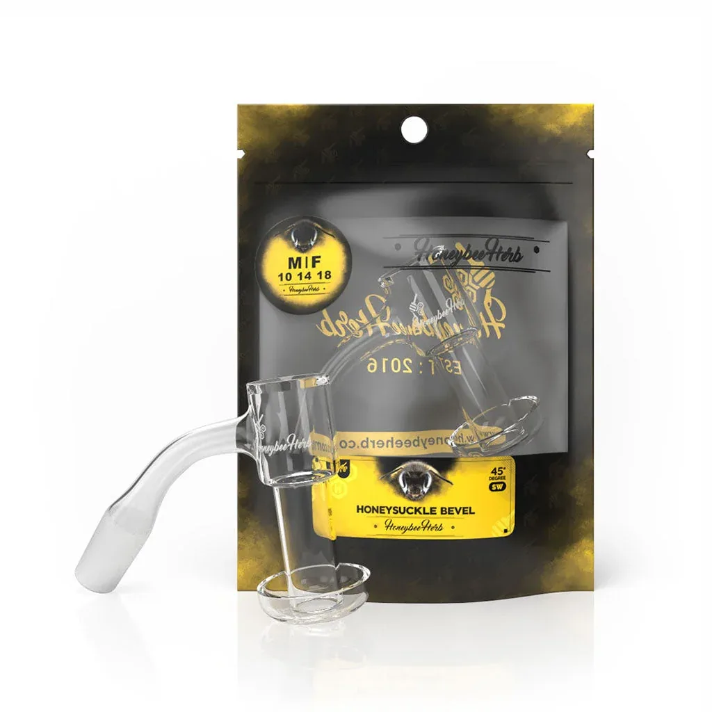 Honeysuckle Bevel Quartz Banger - 45° Degree | BL - Image 2