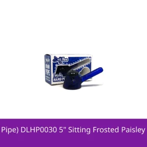 Dogg Lbs (Hand Pipe) DLHP0030 5" Sitting Frosted Paisley Spoon with Cap