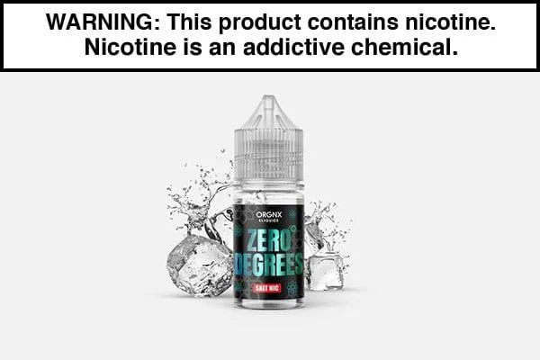ZERO DEGREES BY ORGNX SALT 30ML