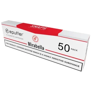 ePuffer SNAPS® Cigalike Mirabella Tobacco Cartomizers 50