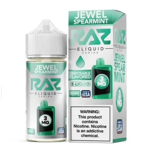 Jewel Spearmint Tobacco Free Nicotine E-Juice 100ml | Pod Juice x RAZ