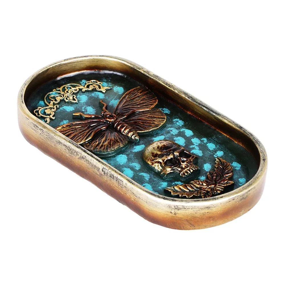 Death Moth Polyresin Incense Burner - 6.75"x3.6"" - Image 2