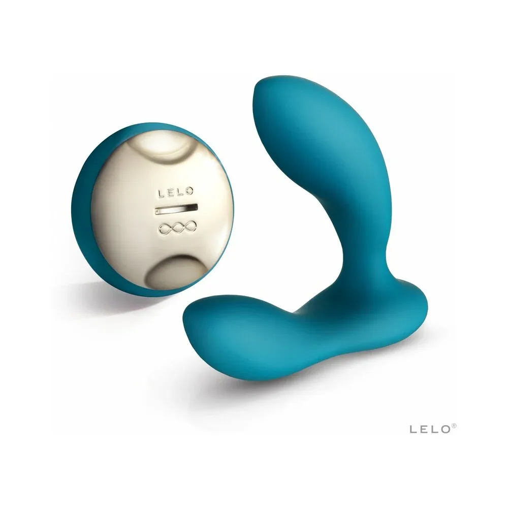 LELO HUGO Rechargeable Remote Control Prostate Vibrator Ocean Blue - Image 2