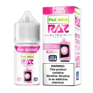 Pink Berries Pod Juice RAZ Disposable Collab Nic Salt E