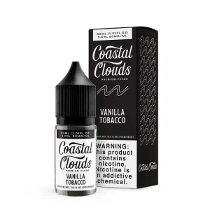 Coastal Clouds Vanilla Tobacco Nic Salt Vape Juice 30ml