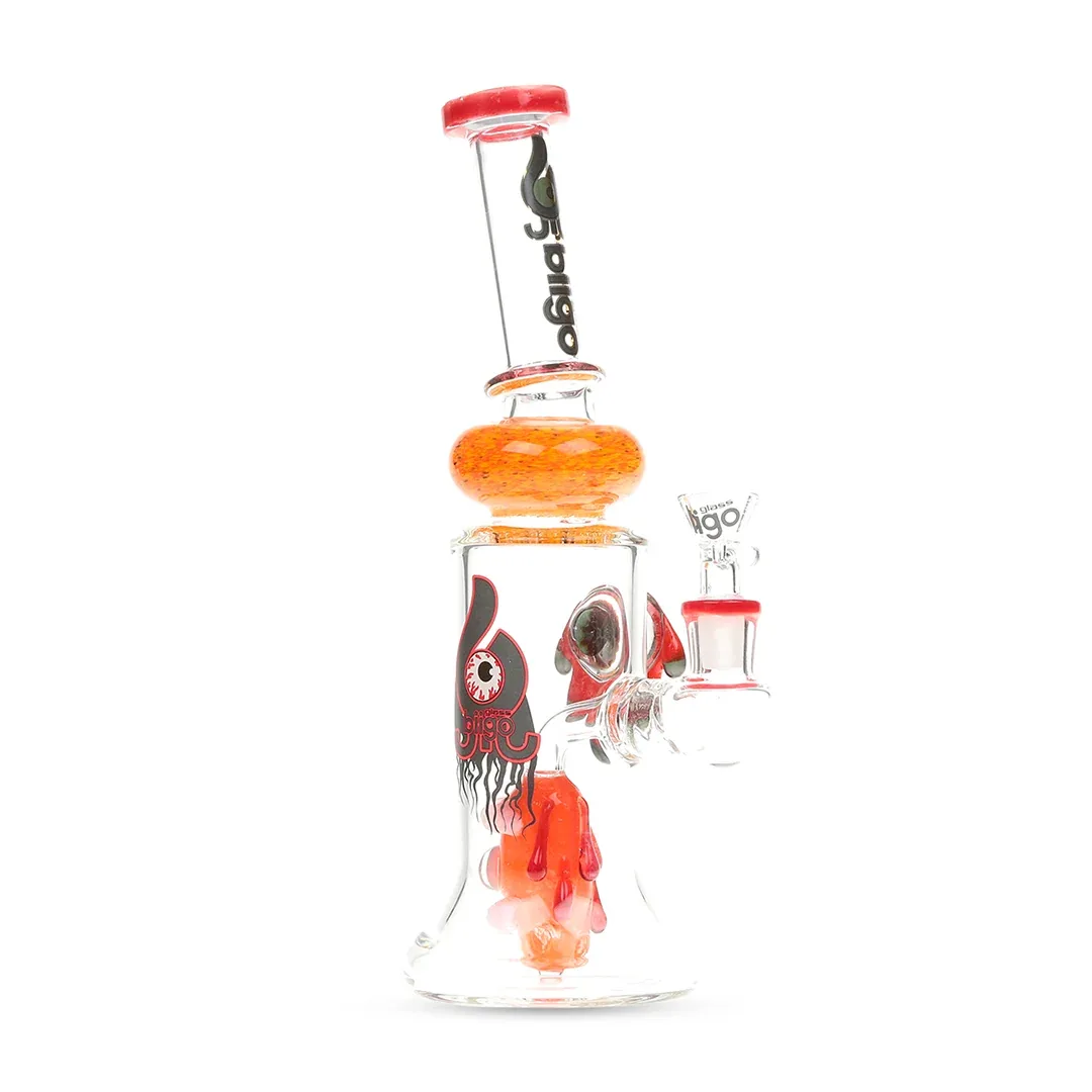 Lookah Glass 11.25" Dripping Eye Angled Water Pipe - Image 2