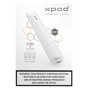 XPOD White Pearl Rechargeable Vape POD | Slim and Elegant POD device