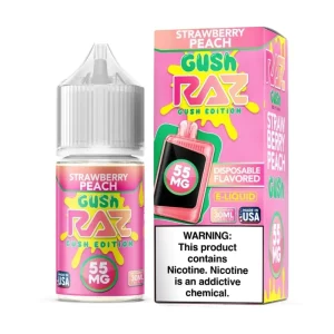 Pod Juice X Raz Gush Edition Strawberry Peach Gush Nic Salt E