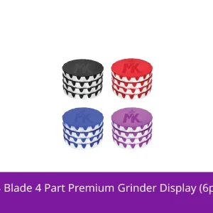 MKGlass MKGR4 Blade 4 Part Premium Grinder Display (6pc Display)
