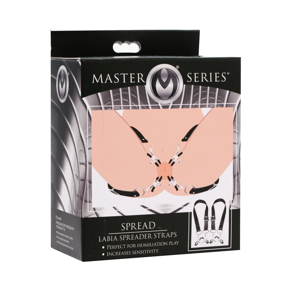 Master Series Spread Labia Spreader Straps With Clamps - Image 2