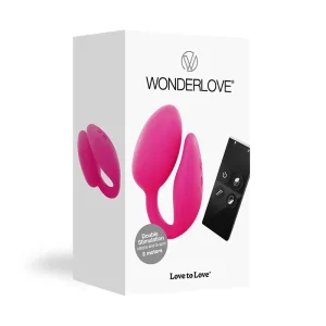 Love to Love Wonderlove Dual Stimulation Clitoris & G-Spot Vibrator With Remote Pink