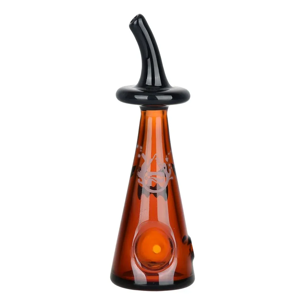 Pulsar Bewitched Halloween Glass Hand Pipe - 4.75" - Image 2