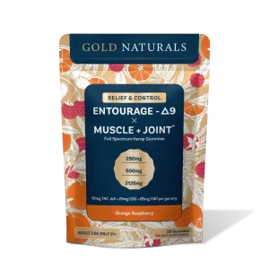 Gold Naturals Entourage Δ9 x Muscle + Joint Gummy