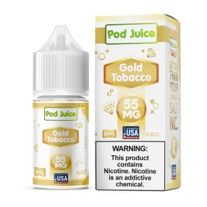 Pod Juice Tobacco Free Nicotine 30ml Salt E-Juice | Gold Tobacco