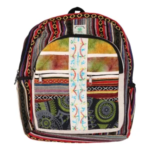 ThreadHeads Tie Dye Patchwork Backpack - 16"x14"