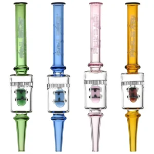 Pulsar Skateboard Glass Dab Straw - 6.5" / 4ct