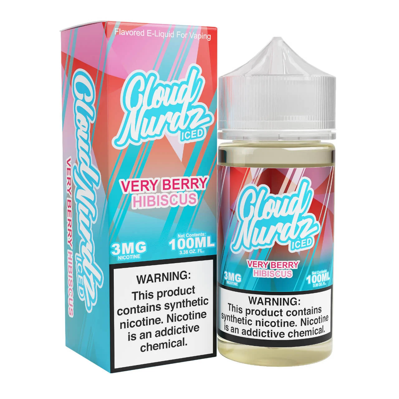 Iced Very Berry Hibiscus Synthetic Nicotine 100ml E-Juice | Cloud Nurdz